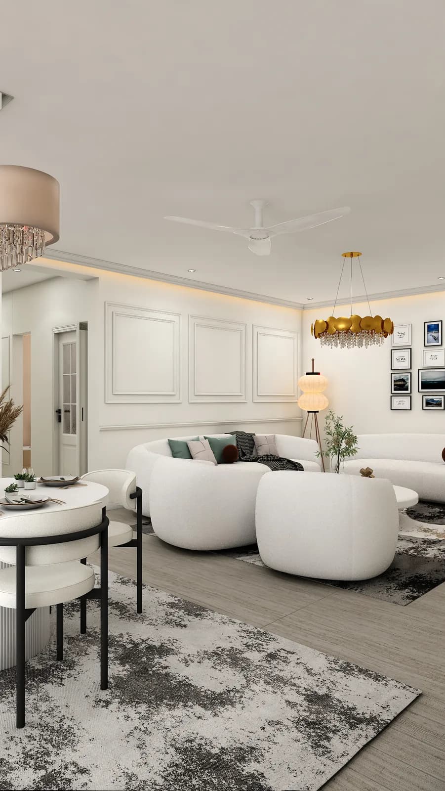 Dining room by Luxora, Jaipur