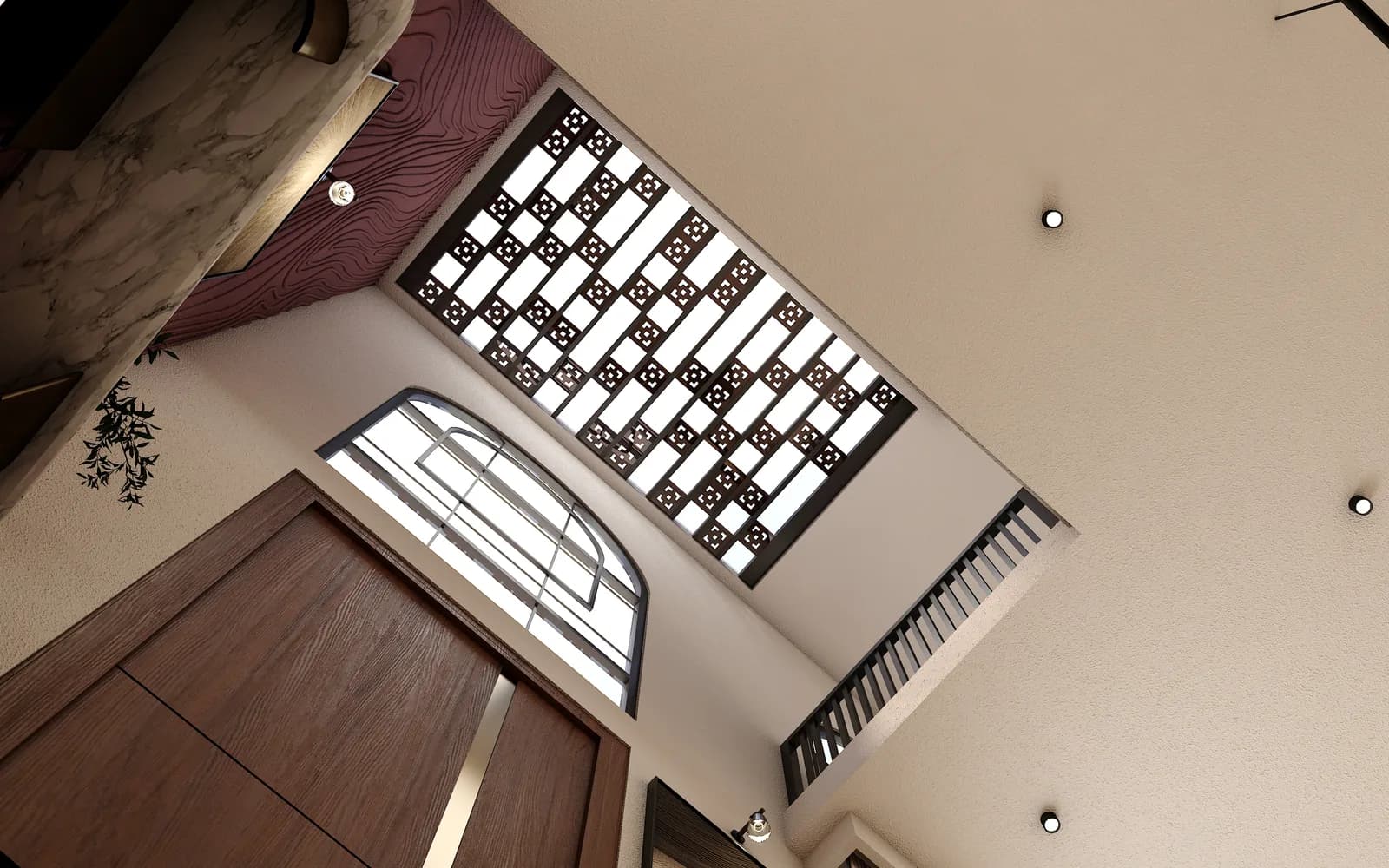 Textured wall finish, Vizora House, Jaipur