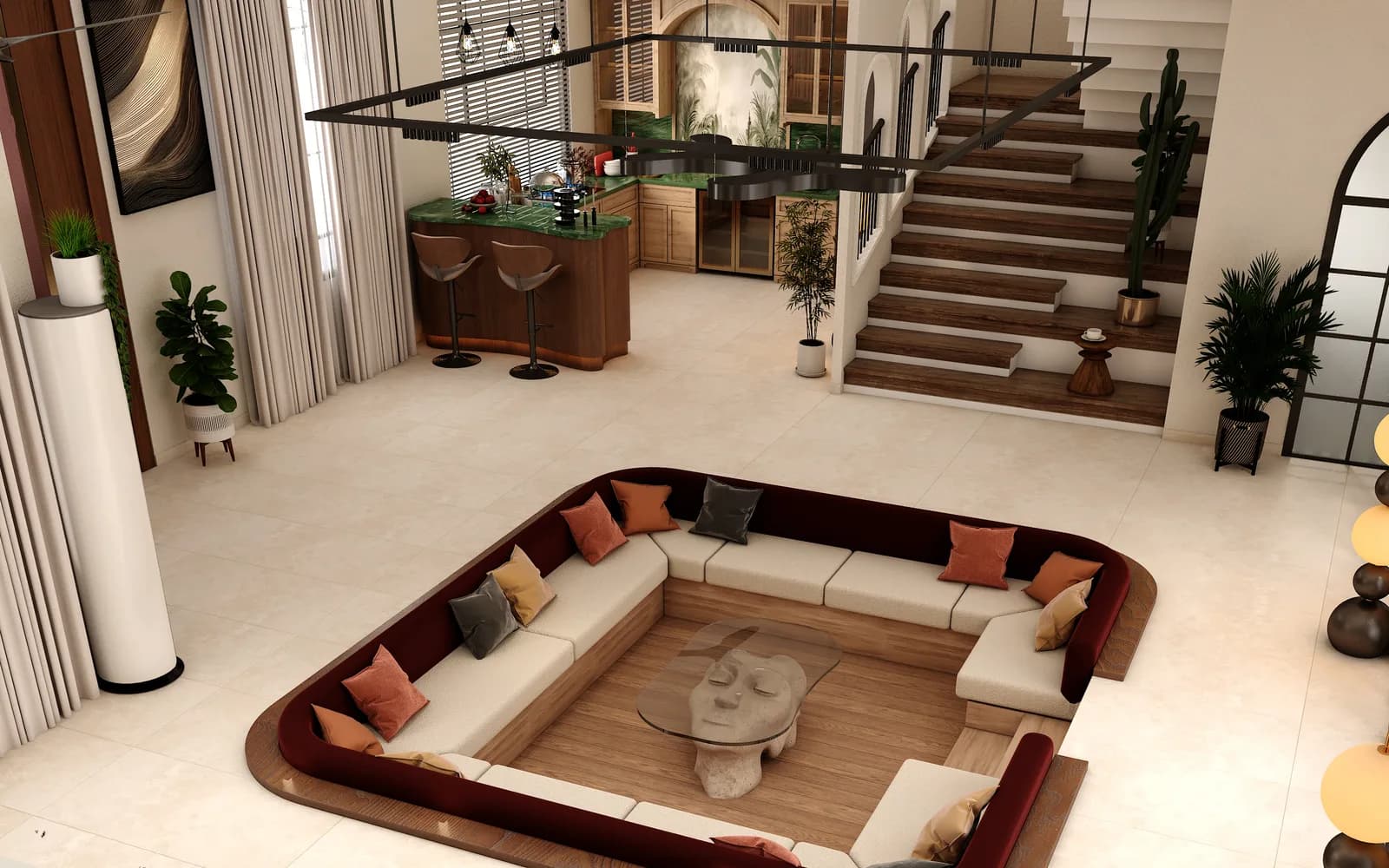 Living room by Luxora, Jaipur