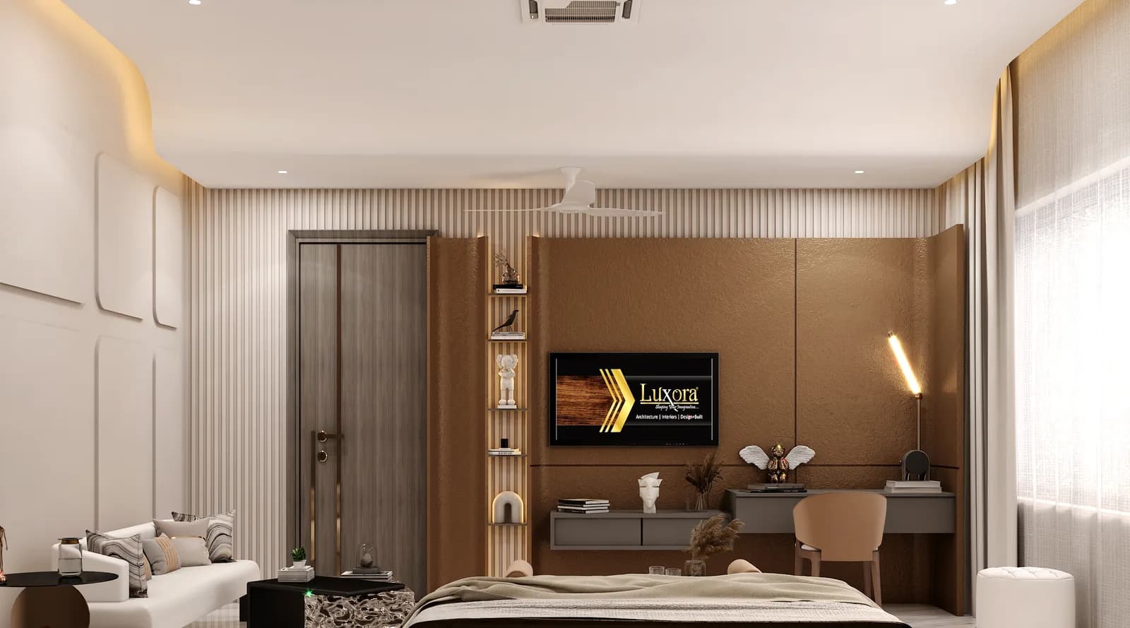 Master bedroom by Luxora, Jaipur