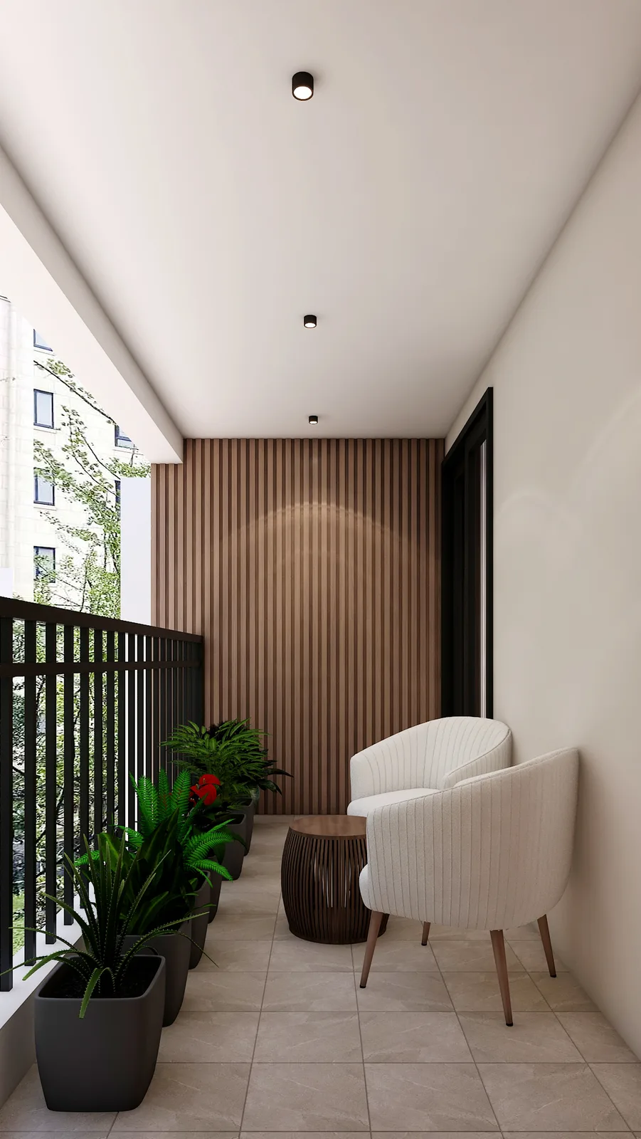 Balcony design by Luxora, Jaipur