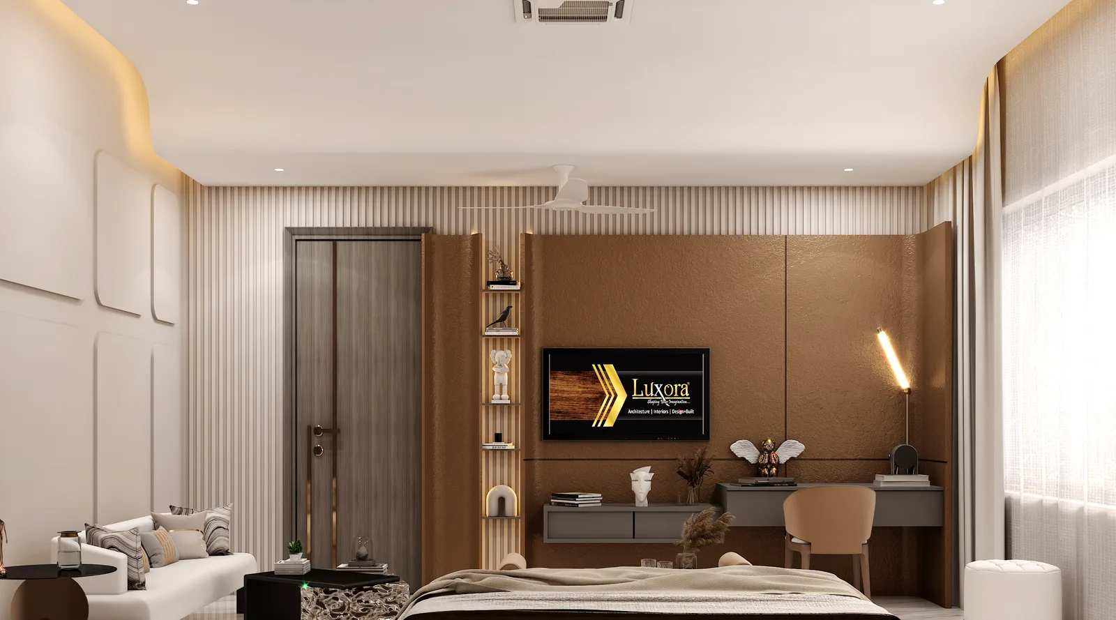 Master bedroom by Luxora, Jaipur