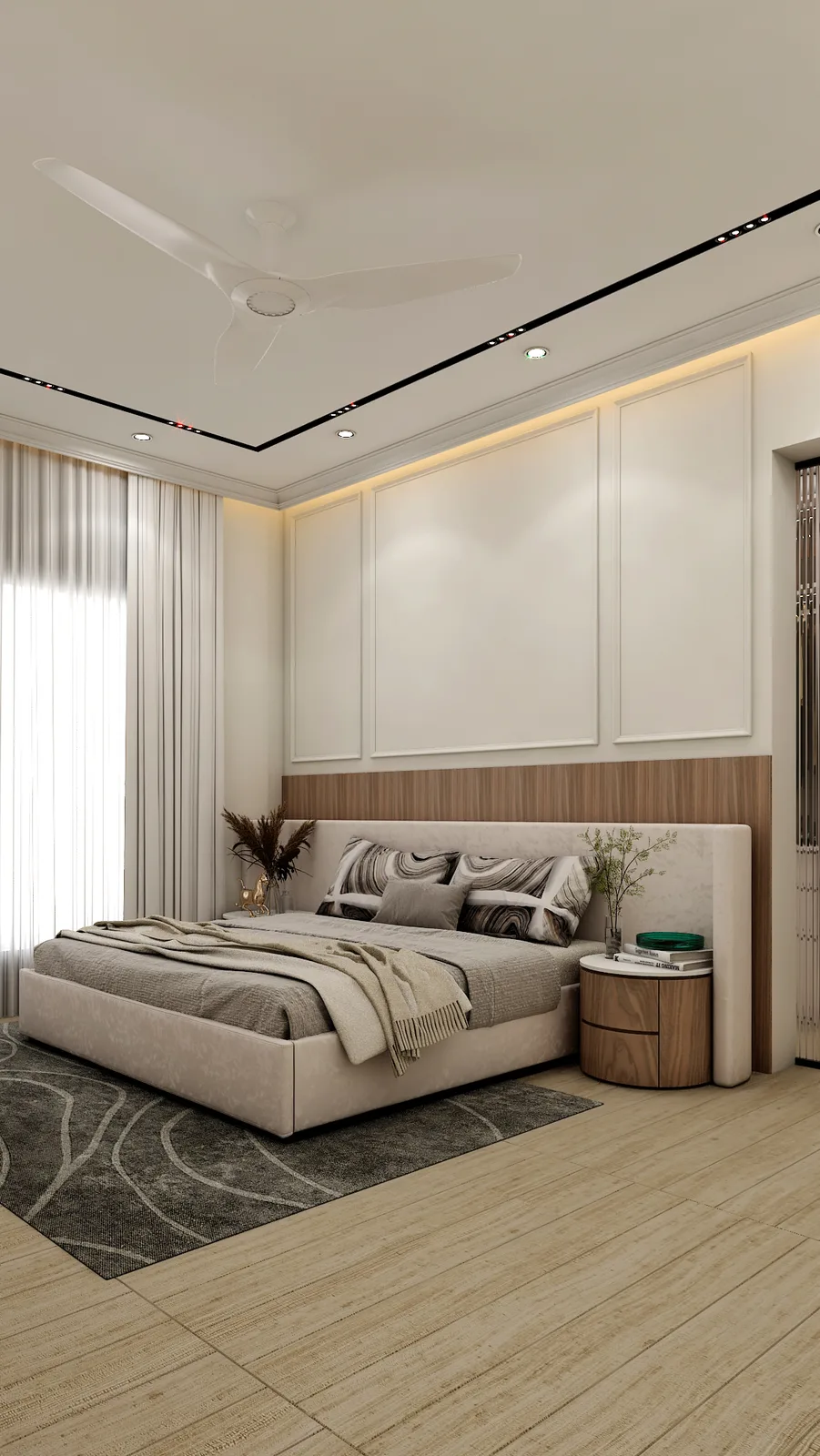 Master bedroom of the Rishabh Residence, Jaipur
