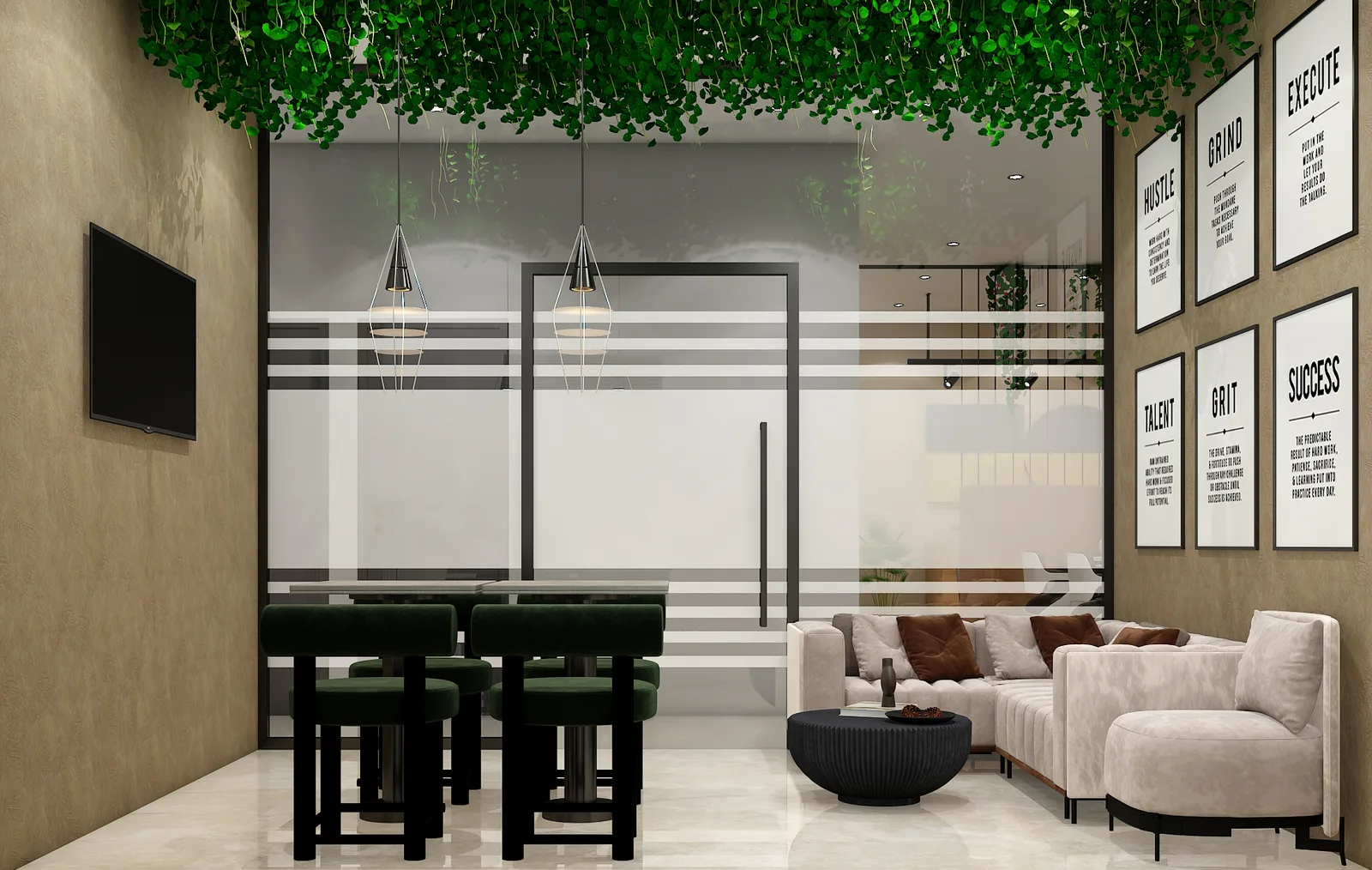 Office interior by Luxora, Jaipur