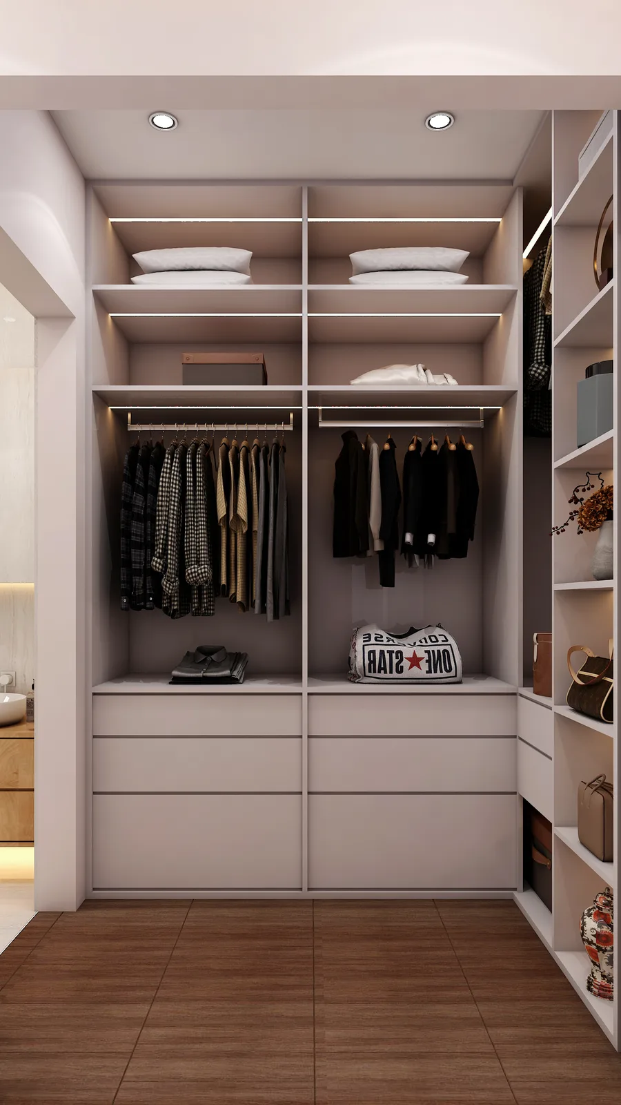 Custom wardrobe by Luxora, Jaipur